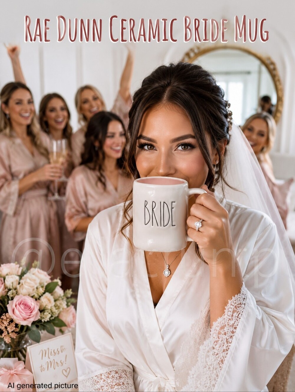 Rae Dunn Ceramic Bride Mug